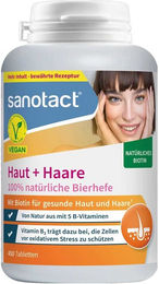 Sanotact Haut + Haare Bierhefe Tabletten mit Biotin-Komplex – Bild 1 von 1