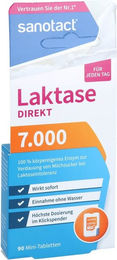 Sanotact Laktase 7000 FCC Mini-Tabletten 90 Stück vegetarisch und glutenfrei – Bild 1 von 1