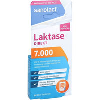 Produktbild von Sanotact Laktase 7000 FCC Mini-Tabletten 90 Stück vegetarisch und glutenfrei