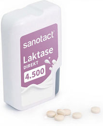Sanotact Laktase Direkt 4.500 Tabletten vegan und glutenfrei 100 Stück – Bild 1 von 3