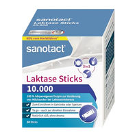 Produktbild von sanotact Laktase Pulver 10.000 Sticks 30 Stück glutenfrei und ohne Zusatzstoffe