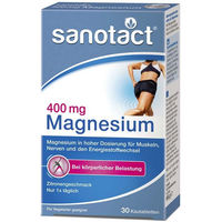 Produktbild von Sanotact Magnesium 400 mg Lutschtabletten vegan zuckerfrei laktosefrei glutenfrei