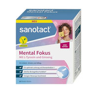 Produktbild von sanotact Mental Fokus Direkt-Sticks mit B-Komplex, vegan, glutenfrei und laktosefrei, 20 Sticks