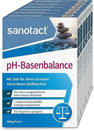 sanotact pH-Basenbalance Mineralstoff-Komplex Pulver 1200g (6 x 200g) – Bild 1 von 2