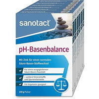 Produktbild von sanotact pH-Basenbalance Mineralstoff-Komplex Pulver 1200g (6 x 200g)