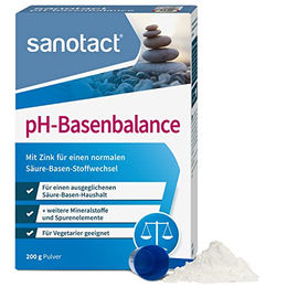 sanotact pH-Basenbalance Mineralstoff-Komplex Pulver glutenfrei 200 g – Bild 1 von 4