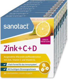 sanotact Zink mit Vitamin C und Vitamin D3 Lutschtabletten 160 Stück – Bild 1 von 1