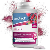 Produktbild von sanotact Zink Vitamin C und D hochdosiert Lutschtabletten vegan 150 Stück