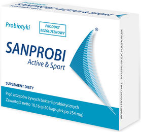 Sanprobi Aktiv Sport Probiotikum Kapseln für Sportler Kinder und Erwachsene 40 Kapseln – Bild 1 von 1