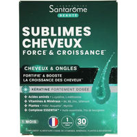 Produktbild von Santarome Sublimes Cheveux Force & Croissance Tabletten mit Zink, Biotin und Selen ohne Zusatzstoffe 30 Stück