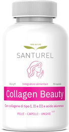 Santurel Collagen Beauty Kapseln mit Kollagen Typ 1, 2, 3, Hyaluronsäure und Gotu Kola – Bild 1 von 1