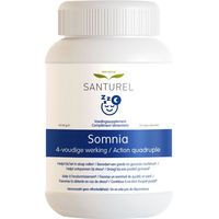 Produktbild von Santurel Somnia Kombipräparat Kapseln mit Baldrian, Lavendel, Zitronenmelisse, Passionsblume, Flavone und Hopfen