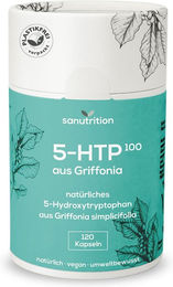 Sanutrition 5-HTP Kapseln mit Vitamin B6 und Magnesium 100 mg 120 Stück – Bild 1 von 2