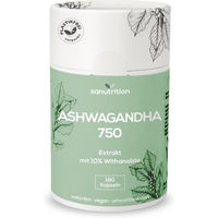Produktbild von Sanutrition Ashwagandha 750 mg Kapseln 120 Stück ohne Zusatzstoffe