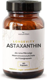 Sanutrition Astaxanthin 8 mg Kapseln vegan ohne Zusatzstoffe 60 Stück – Bild 1 von 3