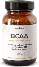 Sanutrition BCAA Kapseln vegan ohne Zusatzstoffe 120 Kapseln – Bild 1 von 4