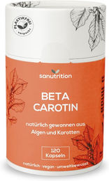 Sanutrition Beta Carotin 30 mg Vitamin A Kapseln ohne Zusatzstoffe – Bild 1 von 3