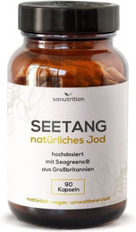 Sanutrition Bio Kelp Braunalge Kapseln mit 400 µg natürlichem Jod ohne Zusatzstoffe – Bild 1 von 3