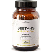 Produktbild von Sanutrition Bio Kelp Braunalge Kapseln mit 400 µg natürlichem Jod ohne Zusatzstoffe