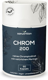Sanutrition Chrom 200 µg Kapseln ohne Zusatzstoffe 60 Stück – Bild 1 von 4