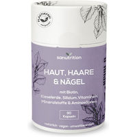 Produktbild von Sanutrition Haut Haare und Nägel Premium Komplex mit Zink Biotin und Selen vegan Kapseln