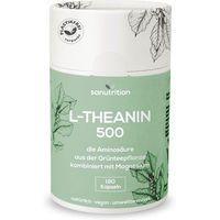 Produktbild von Sanutrition L-Theanin 500 mg Kapseln ohne Zusatzstoffe 180 Stück