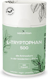 Sanutrition L-Tryptophan 500 mg Kapseln ohne Zusatzstoffe 180 Stück – Bild 1 von 2