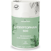 Produktbild von Sanutrition L-Tryptophan 500 mg Kapseln ohne Zusatzstoffe 180 Stück