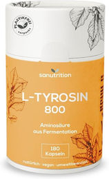 Sanutrition L-Tyrosin 800 mg Kapseln vegan ohne Zusatzstoffe 180 Stück – Bild 1 von 2