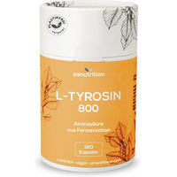 Produktbild von Sanutrition L-Tyrosin 800 mg Kapseln vegan ohne Zusatzstoffe 180 Stück