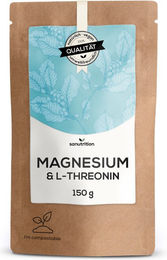 Sanutrition Magnesium Malat und L-Threonin Pulver ohne Zusatzstoffe 150 g – Bild 1 von 2