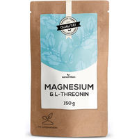 Produktbild von Sanutrition Magnesium Malat und L-Threonin Pulver ohne Zusatzstoffe 150 g