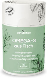 Sanutrition Omega-3 Fischöl Kapseln ohne Zusatzstoffe – Bild 1 von 2