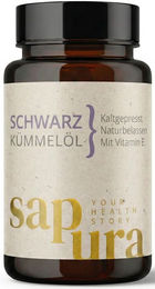 sapura health Schwarzkümmelöl Kapseln 1000 mg kaltgepresst mit Thymochinon 60 Kapseln – Bild 1 von 4
