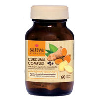Produktbild von SATTVA Kurkuma mit Ingwer und Piperin Kapseln 60 Stück