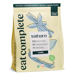Saturo Trinkmahlzeit Vanille Vegane Trinknahrung Pulver Zuckerfrei 1,4 kg – Bild 1 von 3