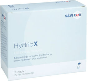 Savixor HydriaX Elektrolyte Pulver vegan, 20 x 5,3 g mit 300 mg Kalium und 640 mg Natrium pro Portion, laktosefrei und glutenfrei – Bild 1 von 1