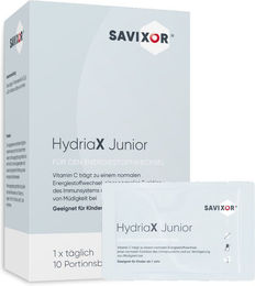 Savixor HydriaX Junior Elektrolyte Pulver für Kinder, vegan, laktosefrei und glutenfrei, 53 g – Bild 1 von 2