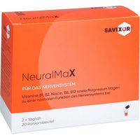 Produktbild von Savixor NeuralMaX Pulver mit Astaxanthin, Vitaminen und Mineralstoffen, 20 x 5 g, glutenfrei und laktosefrei