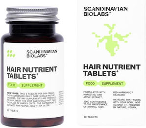 Scandinavian Biolabs Hair Nutrient Tabletten mit Zink, Biotin, Selen und Kräuter-Komplex für Erwachsene, 60 Stück – Bild 1 von 3