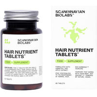 Produktbild von Scandinavian Biolabs Hair Nutrient Tabletten mit Zink, Biotin, Selen und Kräuter-Komplex für Erwachsene, 60 Stück