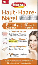 Schaebens Haut, Haare & Nägel Beauty-Komplex Kollagen-Kombi Tabletten glutenfrei und laktosefrei – Bild 1 von 1