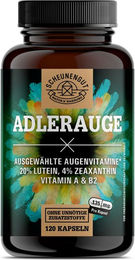 Scheunengut ADLERAUGE Augenvitamine mit Lutein 20 mg und Zeaxanthin 4 mg vegan 120 Kapseln – Bild 1 von 2