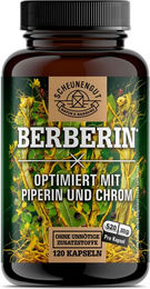 Scheunengut Berberin Berberis aristata Extrakt 20:1 mit Piperin und Chrom Kapseln vegan 120 Stück – Bild 1 von 4