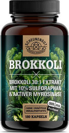 Scheunengut Brokkoli 30:1 Brokkolisprossen-Extrakt mit 50mg Sulforaphan Kapseln vegan ohne Zusatzstoffe 180 Stück – Bild 1 von 3