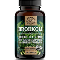 Produktbild von Scheunengut Brokkoli 30:1 Brokkolisprossen-Extrakt mit 50mg Sulforaphan Kapseln vegan ohne Zusatzstoffe 180 Stück