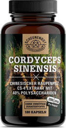 Scheunengut Cordyceps Sinensis CS-4 Extrakt 10:1 Raupenpilz Extrakt mit 40% Polysaccharide Kapseln 180 Stück – Bild 1 von 3