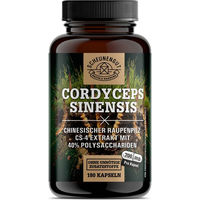 Produktbild von Scheunengut Cordyceps Sinensis CS-4 Extrakt 10:1 Raupenpilz Extrakt mit 40% Polysaccharide Kapseln 180 Stück