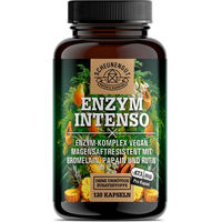 Produktbild von Scheunengut Enzym Intenso Multi-Enzym-Komplex mit Bromelain, Papain und Rutin, magensaftresistente Kapseln, vegan, 120 Kapseln