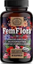 Scheunengut FemFlora Intimflora Komplex mit 7 Milchsäurebakterien Kapseln vegan für Frauen – Bild 1 von 3